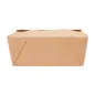BOÎTES AMÉRICAINES MICRO-ONDABLES THEPACK 1350 ML 15,2x12,1x6,5 CM NATUREL CARTON NANO-MICRO + PP (300 UNITÉ)